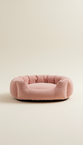 Petal Pink Plush Pet Bed
