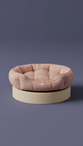Blush Pink Plush Pet Bed
