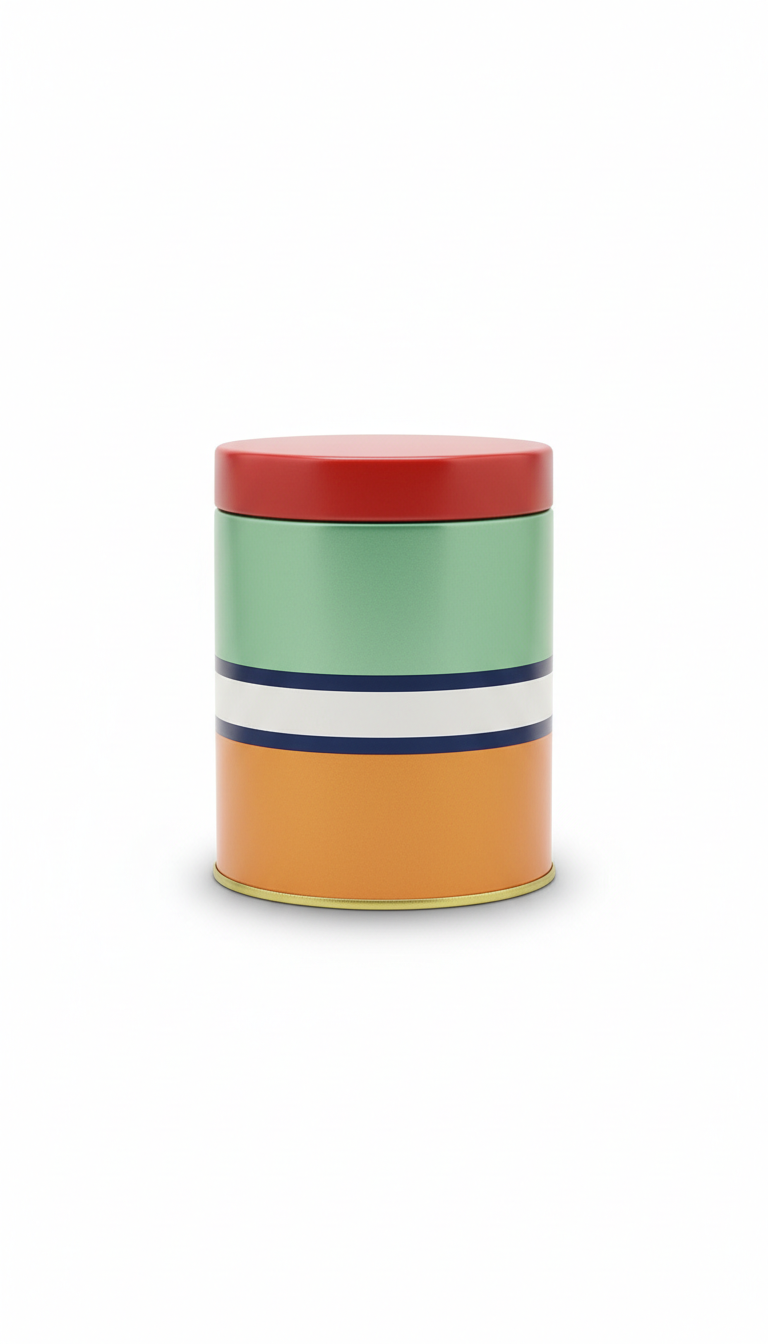 Designer treat tin with organic chews