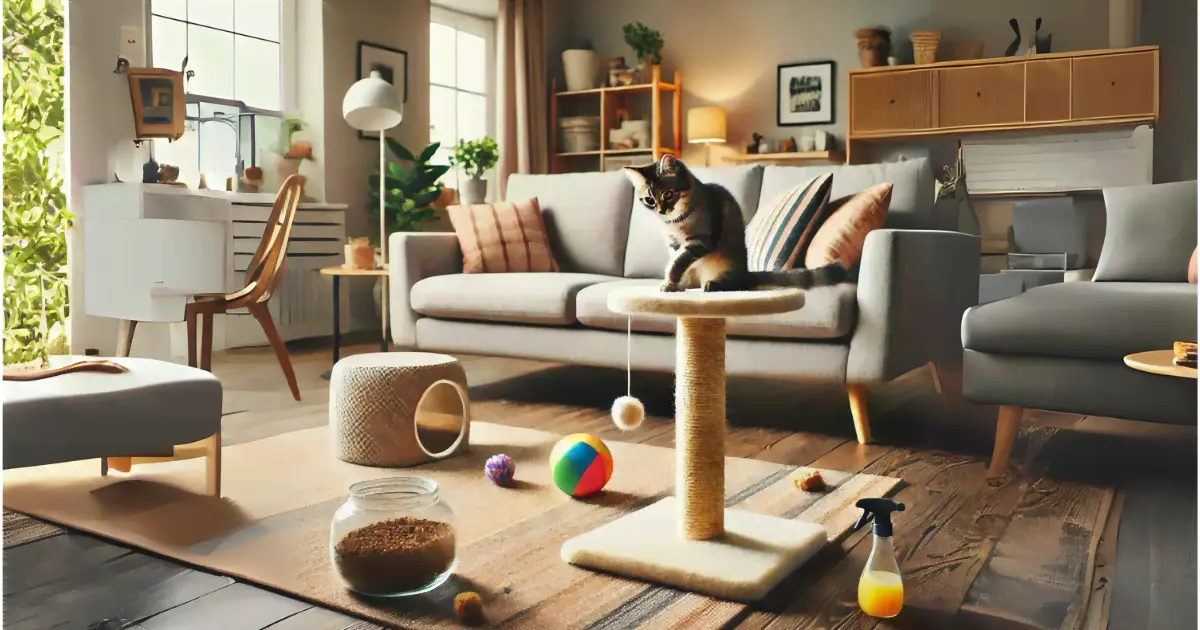 Stop Cat Scratching Furniture 