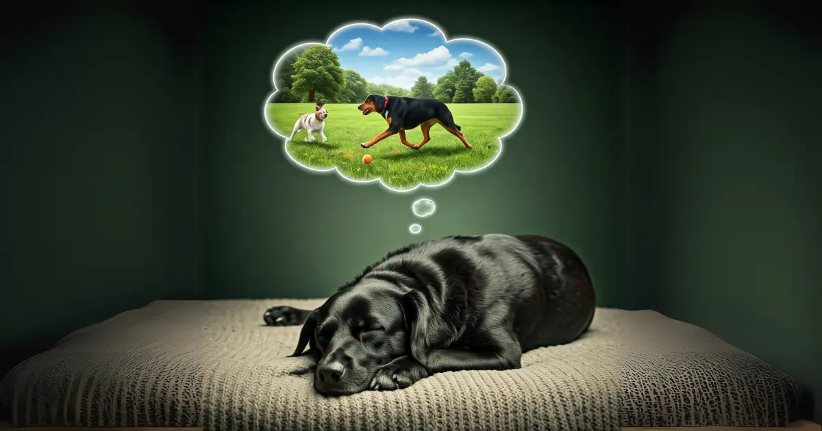 Fascinating Dog Facts for Kids, Breeds, Behavior, and Beyond 4 A dog is dreaming