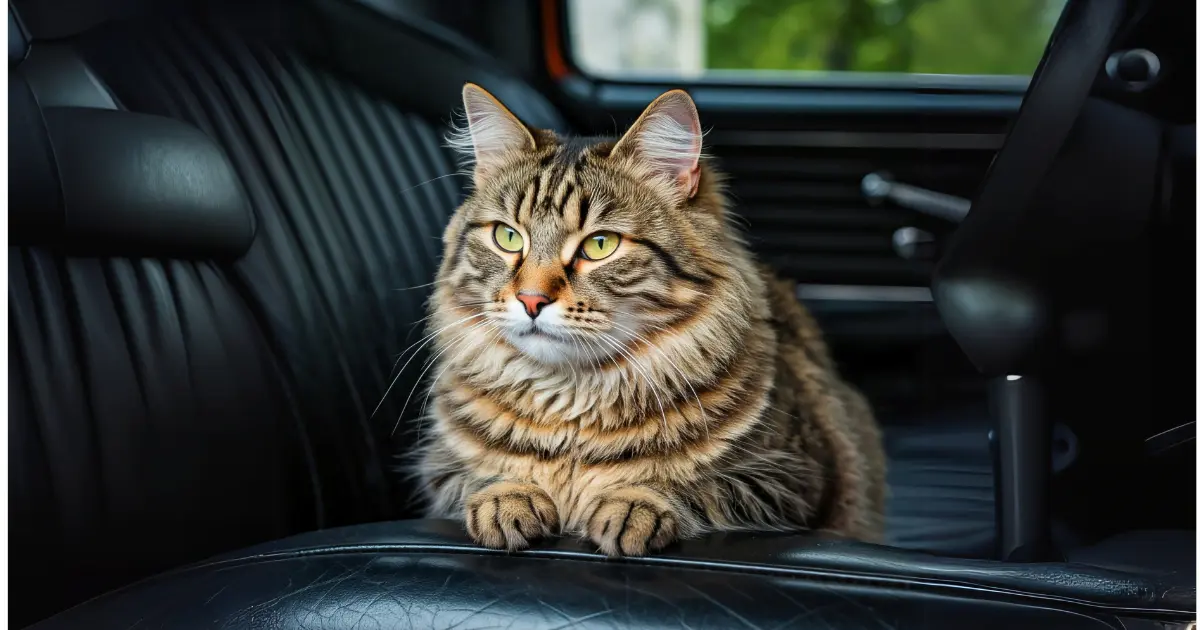 Traveling with a Cat in the Car: Tips for a Stress-Free Journey 2 cat is sitting in car
