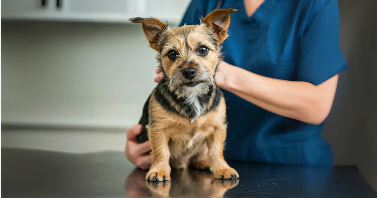 Why Is My Dog Coughing? Causes, Symptoms, and How to Help 4 dog at vet checkup