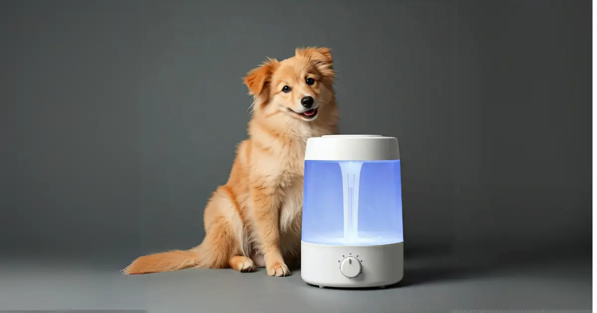 Why Is My Dog Coughing? Causes, Symptoms, and How to Help 3 dog with humidifier